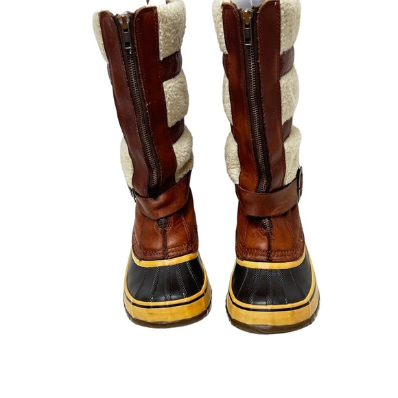 Sorel Sz 6 Helen Of Tundra II Waterproof Leather Sherpa Fleece Lined Boots - Picture 2 of 11